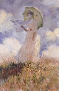 Claude Monet The Walk,Lady with Parasol oil painting reproduction